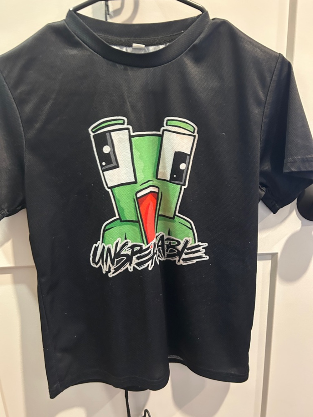 Unspeakable Black  Graphic Tee - athletic shirt